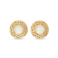 Christian Dior Vintage CD Monogram Faux Pearl Clip Earrings