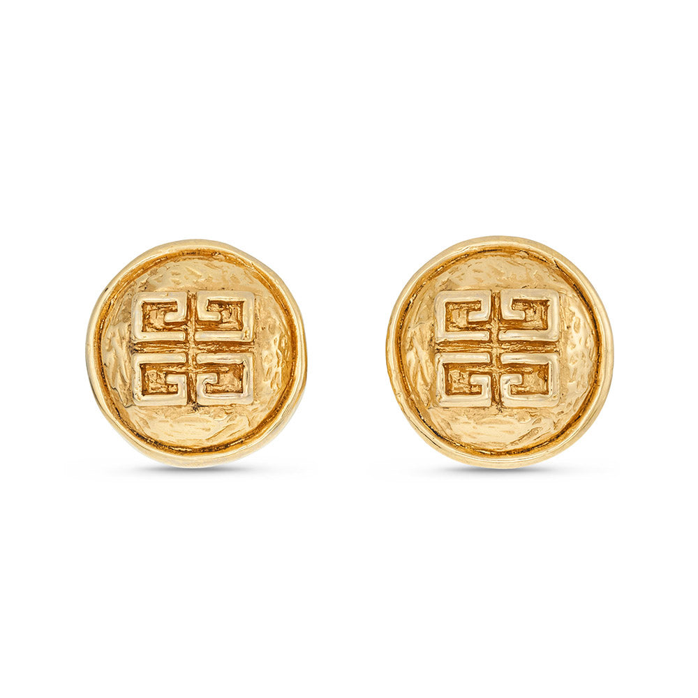 Vintage Givenchy 4G Logo Clip-On Earrings