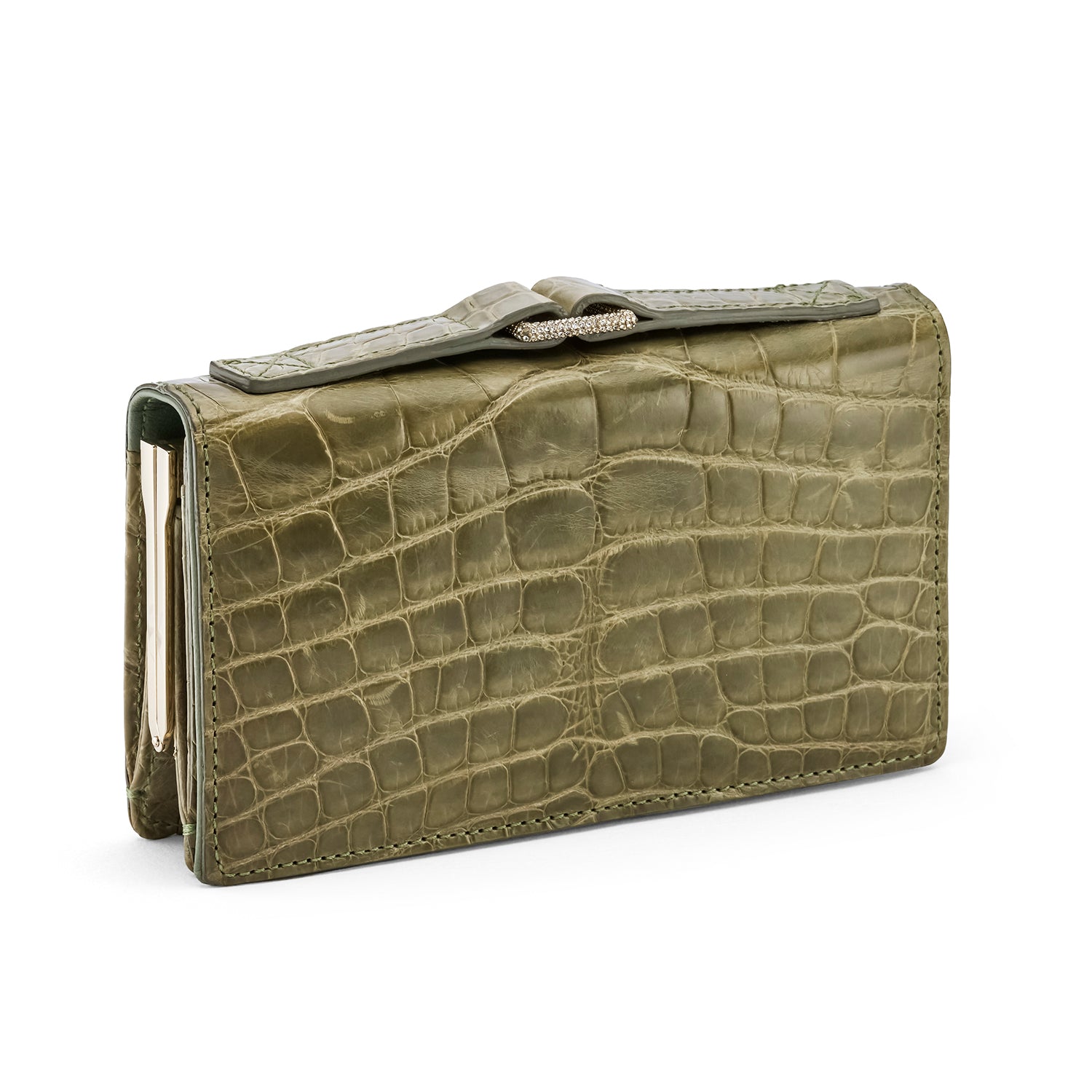 Valentino Garavani Crocodile Leather Evening Clutch