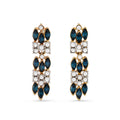 Attwood & Sawyer Sapphire Blue Crystal Drop Earrings